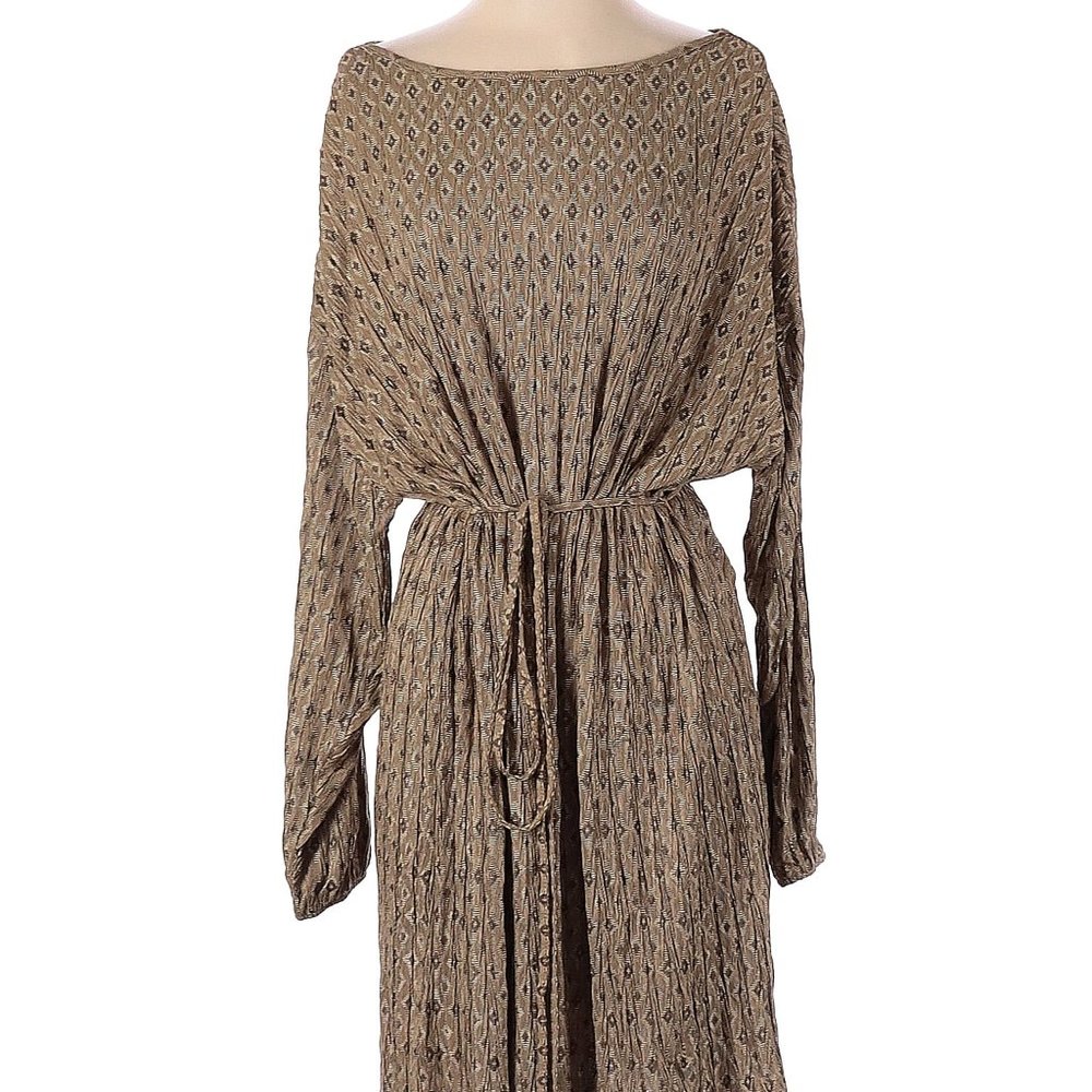 Zara Brown long sleeve Pullover Dress Small